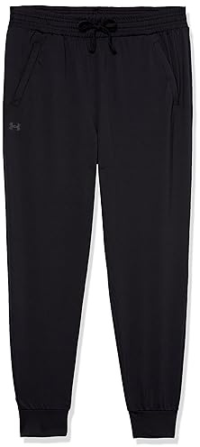 Under Armour Girls HeatGear Armour Pants, (001) Black / / Jet Gray, Small
