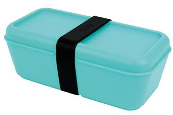 MILAN® Recipiente para alimentos rectangular 0.75l turquesa, serie SUNSET