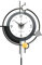 Ergocar Reloj de Pared, Grandes Reloj de Pared de Metal con Péndulo, Reloj de Pared Silencioso Salon Moderno, Decorativo Reloj de Paredpara Sala de Estar, Cocina, Oficina, Dormitorio
