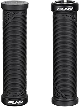 Funn Hilt JR Mountain Bike Handlebar Grips With Single Lock On Clamp, Bicycle Handlebar Locking Grips with 19 mm Inner Diameter, Short Bicycle Grips For Youth, Girls and Boys (Black)