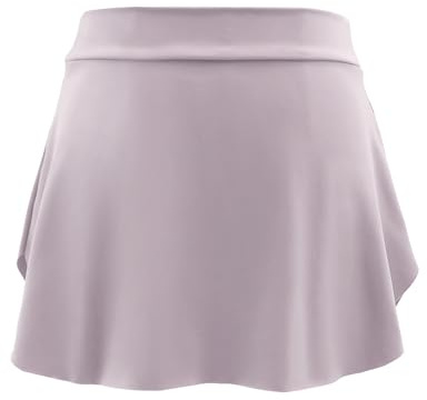 LingTing Dance Skirts for Girls Ballet Skirt for Kids Pull-On Wrap Skirt Light Purple