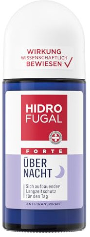 Hidrofugal FORTE Über Nacht Roll-on, Anti-Transpirant Deo für die Abendanwendung, Deoroller für einen stärkeren Schutz am Tag (50 ml)