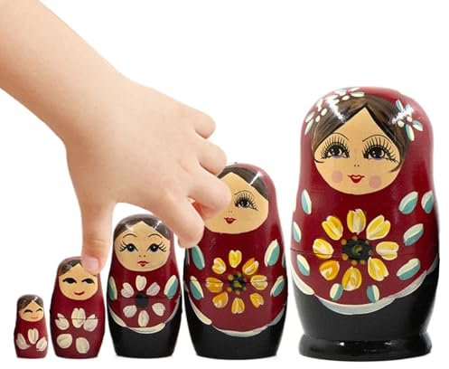 Ylnailky Poupées Russes pour Adultes, Statue Modèle en Bois pour Table, Décoration Maison pour Chambre Enfant Cheminée Fête Table Salle Séjour Entrée