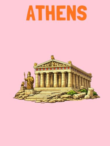Travel Photo Album - Athens: A Beautiful Scrapbook with Blank Pages for Your Travel Memories