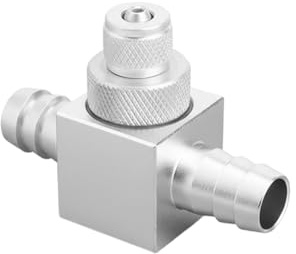 MiOYOOW Inline CO2-diffusor, akvarium koldioxid extern atomisering bobbelräknare reaktor Inbyggd backventil för planterade akvarium tankar (12/16mm)