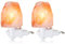 OHLGT Lampada di sale, dell'Himalaya di notte della lampada di cristallo di luce Salt Lampada a mano Scolpita luce del sale (Due prese sospese)