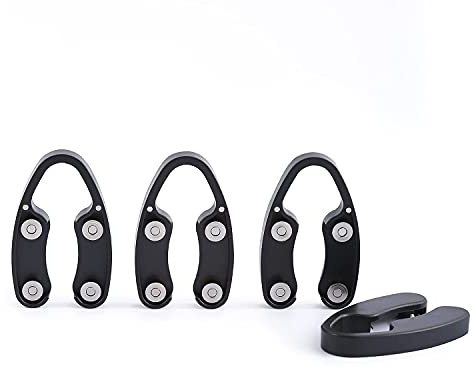OHMAXHO 4 Pack Magnetic Wine Foil Cutter Tool,4 Stainless Blades Foil Remover for Wine Bottles,Removes Foil Top Effortlessly,Wine Bottle Opener Accessory,Gift for Wine Lovers,Black