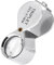 30x Magnifying Glass, Folding Pocket Metal Magnifying Glass for Reading Coins, Diamonds, Jeweller, Coins, Stamps - Flip Lens with 21 mm Diameter