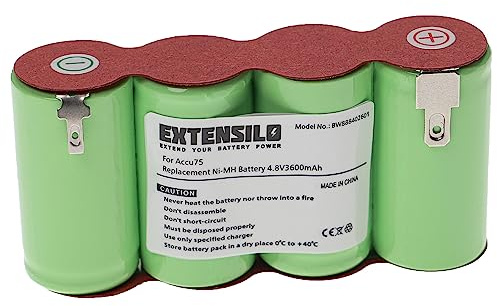 EXTENSILO Akku kompatibel mit Vileda Ultramat Electro System Wischeimer (3600mAh, 4,8V, NiMH)