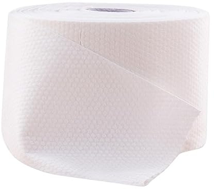 Lot de 75 lingettes humides et sèches en papier de soie pour le visage non collantes en gaze de Papier toilette Mouchoirs en papier humide et sec Tissu humide et sec Blanc