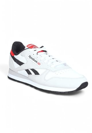 Reebok Mixte Classic Leather, White Mist Grey Black, 44 EU