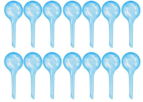 Shalwinn 14 Bolas de Riego, PVC Autorriego, Autorriego para Macetas, Bolas de Riego para Plantas, 13 x 5 cm, 70 ml, Autorriego para Macetas Vacaciones, para Interior y Exterior