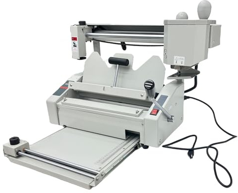 Banfluxion Hot Glue Book Binder Machine, A4 Manual Thermal Binding Machine with Milling Cutter & Indenting Function, 110V for Office School, 1.6 Thickness, 180 Books/Hour, 12.6x11 Max Size