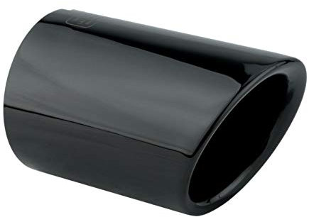 Embellecedor de Tubo de Escape Coche Cola de Escape Coche acero inoxidable espejo pulido negro Cola de Tubo de Escape Plug Play compatible con A4 B9 8W A5 F5 para 65mm - L&P A285-1