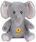 Cuteoy Plüsch Grauer Elefant Stern Projektor Musikalisch Einstellbar Singend Nachtlicht Gefüllte Tiere Leuchtende Kawaii Plüschtiere Spielzeug Geschenke für Kinder