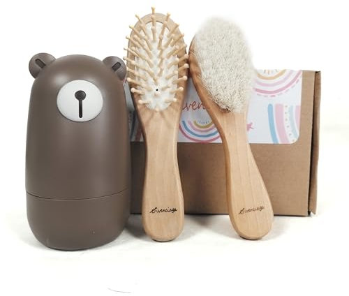 Baby Nagel Set, Baby Maniküre Set und Pediküre Set mit niedlichem Etui. Baby Nagelknipser und Bürstenset für Neugeborene, Säuglinge und Kleinkinder