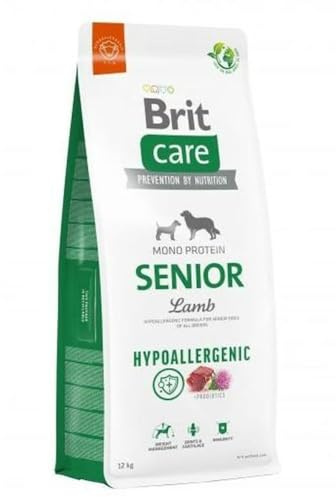 Brit Care Senior Hund, Single Protein Hypoallergen, Lammfleisch Trockenfutter 12 kg