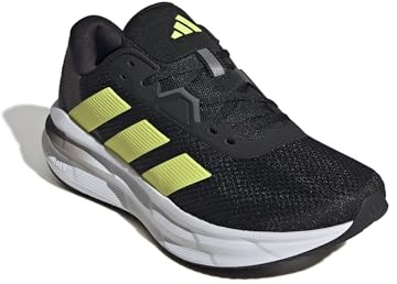 adidas Men's Galaxy 7 Running Shoes, core Black/Pulse Lime/Grey Five, 8 UK