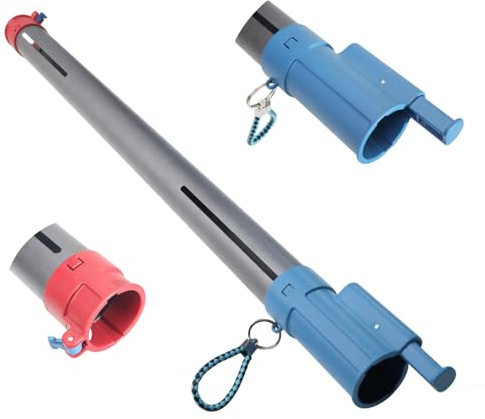 Golf Ball Retriever Golf Ball Pick Up and Ball Setting Tube,Dual Function Golf Ball Retriever,Lightweight Golf Ball Picker Upper Tube,Aluminum Alloy Golf Ball Picker Upper Tube，Holds 19 balls