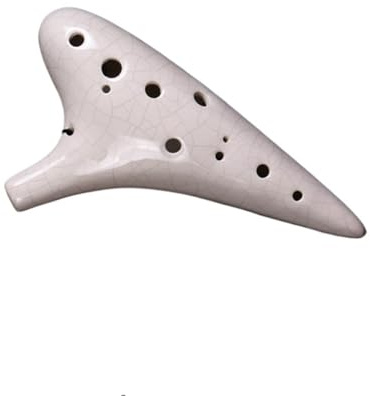 Ocarina de 12 agujeros en tono medio C AC(White)