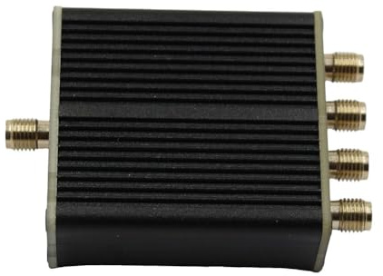 CashMuch GPS Beidou 1-to-4 Navigation Signal Antenna Splitter, 1.4-1.6 GHz Power Divider with for SMA Female Connectors for L-Band Signal Distribution, Black