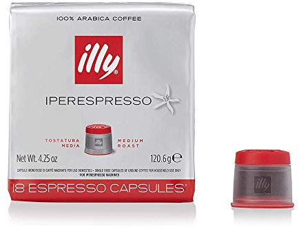 Illy Kaffee Iperespresso Mittlerer Röstgrad - Set 6 Verpackungen von 18 Kapseln