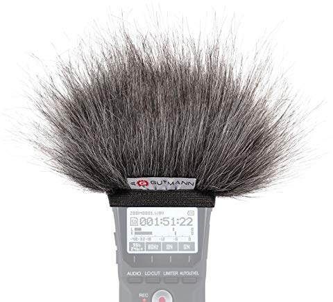 Gutmann Microfono protezione antivento pelo per Tascam DR-40X DR-40 V2 Premium Edition GREY con rivestimento interno