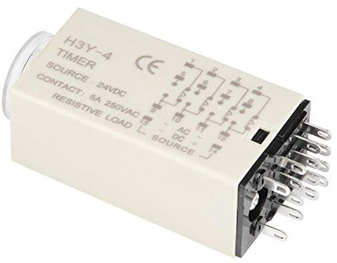 Interruttore di controllo timer in plastica con Ritardo controllo puntatore a 14 pin Relè temporizzato 24VDC H3Y-4 (30S)