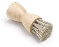 Tadabo Cremebürste Schuhbürste Rosshaar - Ideale Auftragsbürste für Schuhcreme und Schuhwachs - Schuhpflege (1 x hell)