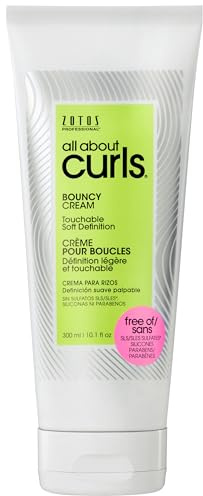 ALL ABOUT CURLS Bouncy Cream Styling | Touchable Soft Definition | Define, Moisturize, De-Frizz | All Curly Hair Types | Vegan & Cruelty Free | Sulfate Free | 10.1 Fl Oz