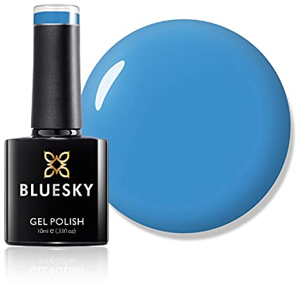 Bluesky Gel Nail Polish, Summer 2021 Collection, Wipeout Ss2114, 10 ml Blue, Bright (Requires Curing Under LED or UV Lamp)