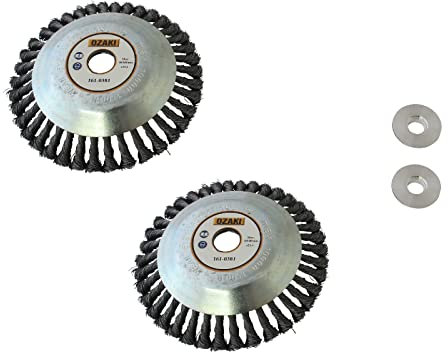 SECURA 2x Profi Unkrautbürste Freischneider Motorsense 200x25,4mm kompatibel mit Husqvarna Stihl