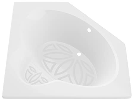 ANZZI 62 x 82 Soaker Corner Drop-In Bathtub - White - Rana AZ6060SS