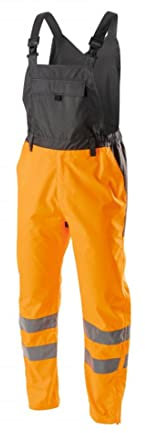 Högert Technik Ht5k343-2xl Högert Volme Salopette de Pluie avec Protection Haute visibilité, Orange, Taille XXL, Hommes