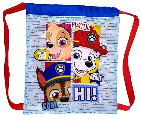 CYPBRANDS Paw Patrol, Mochila, Saco, Bolsa con Cuerdas, Hide and Seek, Multicolor, Producto Oficial