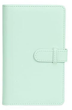Album photo à 108 pochettes compatible avec appareil photo Fujifilm Instax Mini LiPlay 99 12 11 evo 40 90 70 50S 26 25 9 8+ 8 7S, mini album photo pour photos de 54 x 86 mm (2 x 3) (vert menthe)