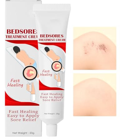 Crème De Soin Des Escarres, Crème Contre Les Escarres À Action Rapide, 20 G, Soulagement Apaisant Des Escarres, Cicatrisation Rapide, Améliore L'élasticité Et Répare La Peau Endommagée