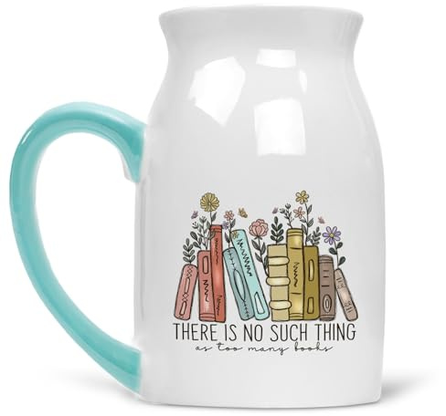 Noble & Page | Charming Milk Jug for Book Lovers - Versatile Jug or Vase | Beautiful Hand Printed Gift - No Such Thing