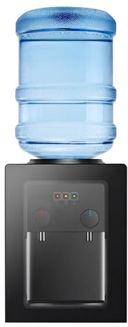 Distributore di acqua elettrica, con un pulsante di avviamento, fontana calda e fredda, per casa, ufficio, sala da pranzo, 3,5 L-18 l, secchio d'acqua
