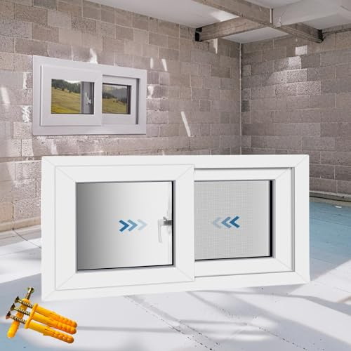 Generico Finestra del seminterrato, Finestra Esterna, finestre a tettoia, Sostituzione di finestre for Case mobili, finestre scorrevoli con zanzariera, Copertura for pozzetto della Finestra(63x45cm)