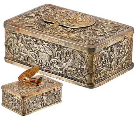 Yuemeuy Cajas de Música para Mujeres | Aleación Fundida Coleccionable - Caja Musical De Cuerda Metálica | para Adolescentes Adultos Amantes De La Música Coleccionistas Mesita De Noche Estante