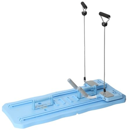 Planche d'entraînement multifonction pliable pour pilates - Charge maximale : 100 kg - Appareil d'entraînement du ventre - Planche de fitness pour la maison, la salle de sport, l'école, la poitrine