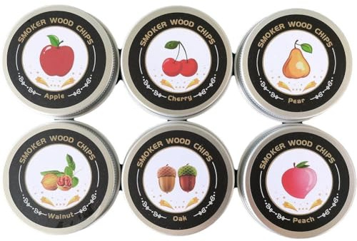Trucioli Di Legno Per Affumicatore Di Cocktail, 6 Gusti Per Kit Per Affumicatore Di Whisky Bourbon, Affumicatore Di Whisky Per Bevande, Regalo Perfetto Per Gli Amanti Del Whisky E Per I Bar Di Casa