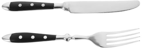 Beaupretty Juego de Cuchillos para Bistec de Acero Inoxidable Ergonómico y Práctico, Adecuado para Restaurantes y Fiestas Diseño Clásico y Elegante