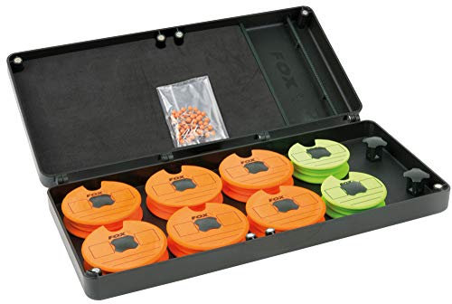 Fox F box medium disc & rig box system - Tacklebox für Karpfenvorfächer & Montagen, Angelbox für Karpfenmontagen, Kleinteilebox
