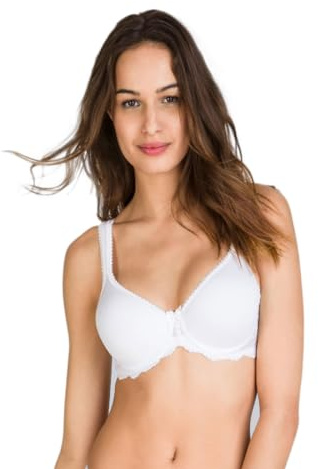 Playtex Flower Elegance P04MV Reggiseno con Ferretto E Coppa Morbida Imbottita 3D Spacer TG 3C 34C Colore Bianco