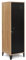 IDMarket - Garderobenschrank Ester, Holz, Metalltür, Schwarz, Industriedesign