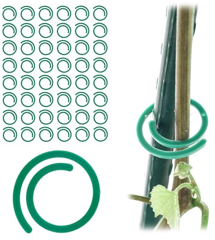 KADAX Pinzas para plantas trepadoras y enredaderas, accesorios para soporte de tomates en el jardín e invernadero (espiral)