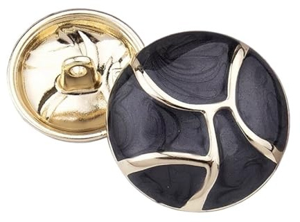 Knappar,Knappar Kläder Knapp for kappa Lyx Strassknappar Utsmyckningar for kläder Sytillbehör Dam Blusknappar Syknappar(Blå,25mm-10st)(Black,25mm 10pcs)