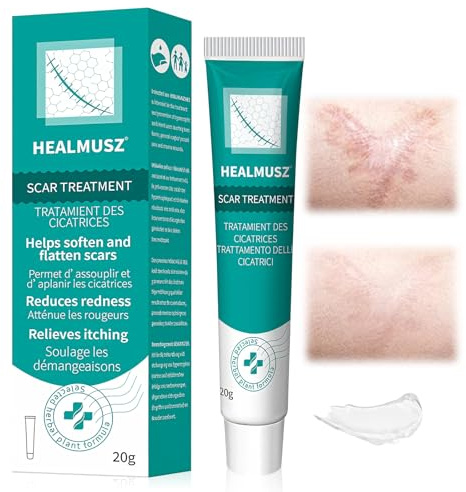 20g Crema Cicatrizante,Gel para Cicatriz,Crema Reparadora de Cicatrices,crema Cuidado de cicatrices,Adecuado cuidado para cicatrices nuevas y antiguas,mejora la Aspecto de la pie